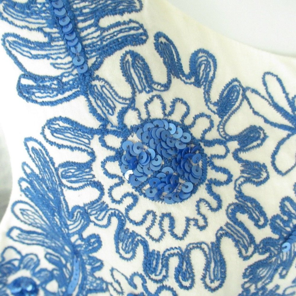 SOLDMoulinette Soeurs Top Embroidered Crop Scallop - Picture 3 of 8